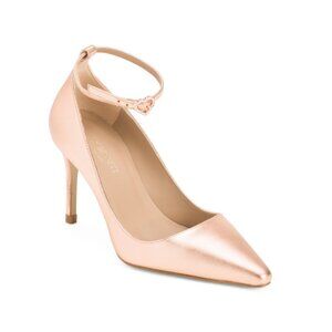 LK BENNETT Bronze Made In Spain Leather Catelyn Closed Court Heels